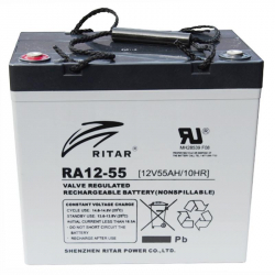 Акумулаторна батерия Оловна батерия RITAR (EV12-55), AGM, 12V, 55Ah, За електрически колички