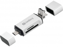Картов четец Sandberg Card Reader USB-C+USB+MicroUSB
