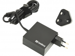 Кабел/адаптер Sandberg Зарядно за стена USB-C - AC Charger 65W EU+UK