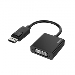 Мрежова LAN карта/адаптер HAMA 53767, DisplayPort мъжко - DVI женско, Ultra-HD 4K, Essential, Черен