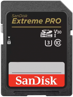 SD/флаш карта SanDisk Extreme PRO 128GB SDXC Memory Card + 2 years RescuePRO