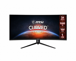 Монитор MSI Optix MAG342CQR, 34", 144Hz, 1ms, VA, 3440x1440 UWQHD, 21:9, AG, Curve 1500R