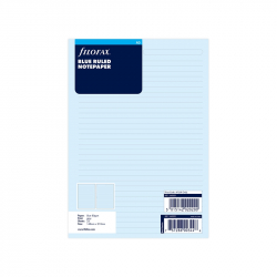 Канцеларски продукт Filofax Пълнител за органайзер, A5, на редове, сини листове