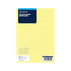 Канцеларски продукт Filofax Пълнител за органайзер, A5, на редове, жълти листове