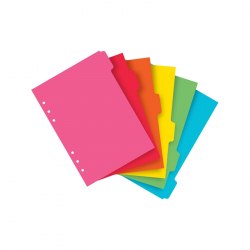 Продукт Filofax Разделител за органайзер, A5, 6 цвята