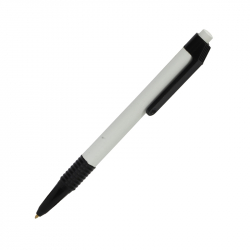 Канцеларски продукт Химикалка Styb Sport, бяло-черна