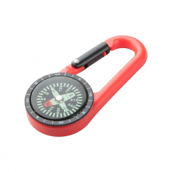Продукт Cool Ключодържател-карабинер Clark, с компас, червен
