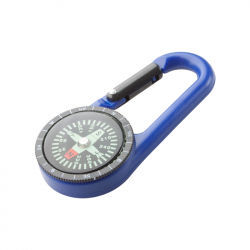 Продукт Cool Ключодържател-карабинер Edmund, с компас, син