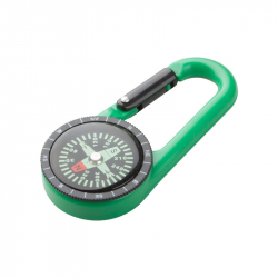Продукт Cool Ключодържател-карабинер Clark, с компас, зелен