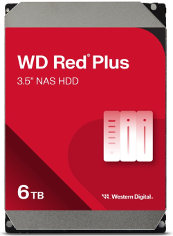 Хард диск / SSD WD Red Plus 6TB SATA 6Gb-s 3.5inch 258MB cache internal HDD Bulk