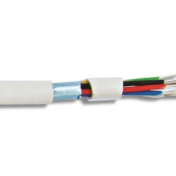 Токов кабел Комбиниран екраниран 8+2 жилен алармен кабел, 8x0.22 + 2x0.5mm, 100 метра
