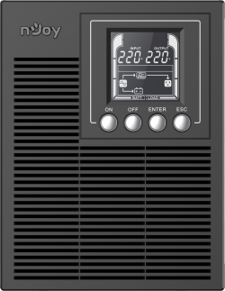 Непрекъсваемо захранване (UPS) NJOY Echo Pro 1000, 1000VA / 800W, On-Line/Double Conversion, 3x шуко, 1x RS232