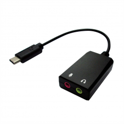 Аудио карта VALUE 12.99.3213 :: USB Type-C звукова карта, 2x 3.5 mm Audio M-F, 0.13 м