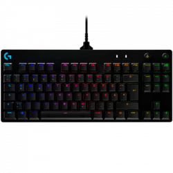 Клавиатура LOGITECH G PRO TKL Corded Mechanical Gaming Keyboard - BLACK - US INT'L - USB - CLICKY