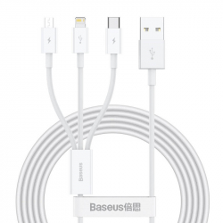 Кабел/адаптер Baseus Superior 3в1 USB-А към Lightning, microUSB