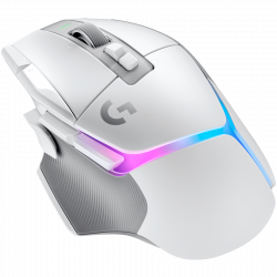 Мишка Logitech G502 X PLUS, Wireless, HERO оптичен, 25600 dpi, USB Type-C, Бял