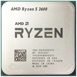 Процесор AMD CPU Desktop Ryzen 5 6C-12T 3600 (4.2GHz, 35MB, 65W, AM4) tray