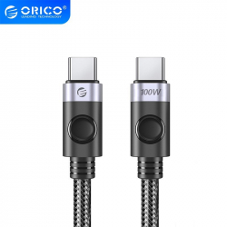 Кабел/адаптер Orico кабел Cable USB C-to-C PD 100W Charging 1.5m Black - C2CZ-BK-15