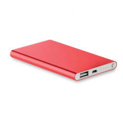 Батерия за смартфон Powerflat Мобилна батерия, 4000 mAh, червена