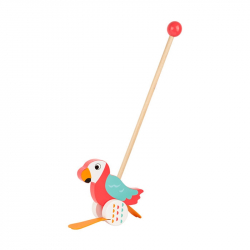 Small Foot Играчка за бутане Папагал, дървена, 47 х 6 х 18 cm