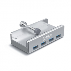 USB Хъб Orico-MH4PU-SV-BP USB 3.0 HUB Clip Type 4 port - Aluminum