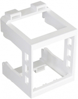 Други Адаптер за 45x45 мм модули към електрически табла — Бял