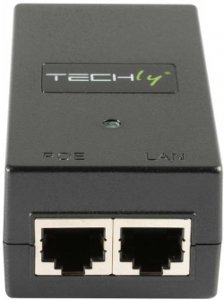 Мрежов аксесоар POE инжектор 10-100Mbp, 15W, черен