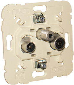 Комбинирана розетка R + TV + SAT