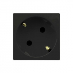Продукт Контакт Шуко 45х45 мм, немски стандарт, черен