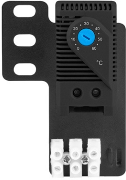 Аксесоар за шкаф Lanberg closed-loop thermostat 19" 10A with ear terminal block, black