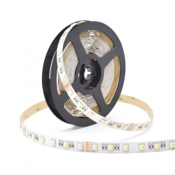 LED Лента RGB LED лента, 5.0 м, 5050RGB, 96 LEDs-m, 12 мм ширина, PCB, 4 цвята на най-ниска цени