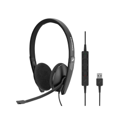 Слушалки Стерео слушалки 
Sennheiser ADAPT 160 EPOS I,
USB, черни