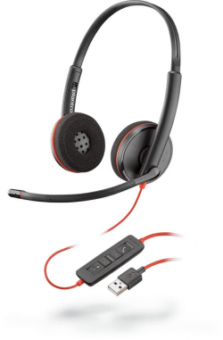 Слушалки Стерео слушалки  
Plantronics Blackwire C3220,
USB-A, черни
