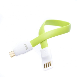 Кабел/адаптер Tellur Magnetic кабел за данни, USB-A - Micro-USB, 1 м, зелен