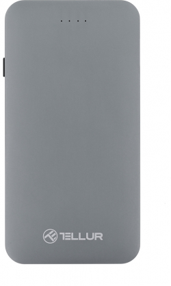 Tellur QC 3.0 Slim Metallic - 3 in 1 външна батерия, 5000mAh, сребриста