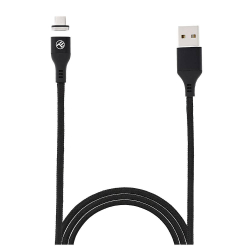 Кабел/адаптер Tellur Magnetic кабел за данни, USB-A - Micro-USB, 1 м, черен