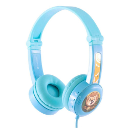 Слушалки BuddyPhones Travel детски слушалки, 3.5 мм, сини