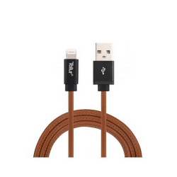 Кабел/адаптер Tellur Apple MFi Certified Lightning кабел за данни, USB-A - Lightning, естествена кожа