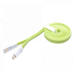 Кабел/адаптер Магнитен кабел Tellur USB - Micro-USB, 120 см - зелен
