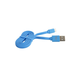 Кабел/адаптер Tellur Flat Micro кабел за данни, USB-A - Micro-USB, 1 м, син