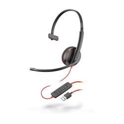 Слушалки Plantronics Blackwire C3210 моно слушалка, USB-A, черна