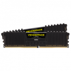 Памет Corsair DDR4, 3200MHz 32GB 2x16GB Dimm, Unbuffered, Dual Rank, 16-20-20-38, XMP 2.0, Vengeance LPX black Heatspreader, Black PCB, 1.35V, EAN:0840006608547