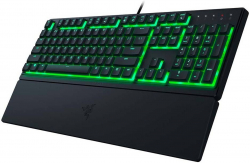 Клавиатура Razer Ornata V3 X, геймърска, с кабел, RGB LED подсветка, черен цят