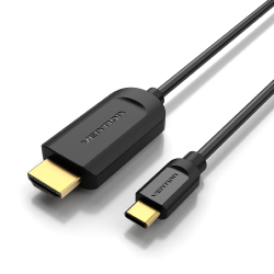 Кабел/адаптер Vention кабел Cable Type-C to HDMI - 2.0m 4K Black - CGUBH