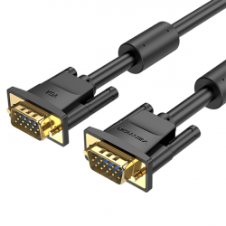 Vention Кабел за монитор Cable VGA HD15 M - M 2.0m Gold Plated, 2 Ferrites - DAEBH