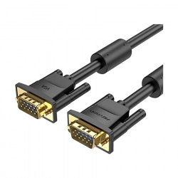 Vention Кабел за монитор Cable VGA HD15 M - M 1.5m Gold Plated, 2 Ferrites - DAEBG