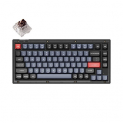 Клавиатура Геймърска механична клавиатура Keychron V1 QMK Frosted Black TKL