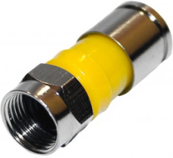 F - конектор за компресиране за RG6