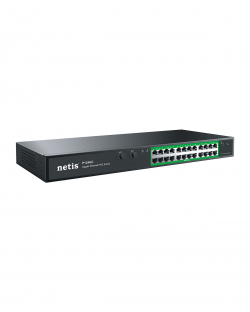 Комутатор/Суич Netis P124GC, 24x 1000 Mbps PoE, 2x SFP, 802. 3af/at