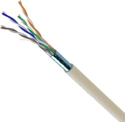 Инсталационен LAN кабел  Инсталационен LAN кабел cat.5e, F-UTP PVC, 0.5Cu, 305 метра